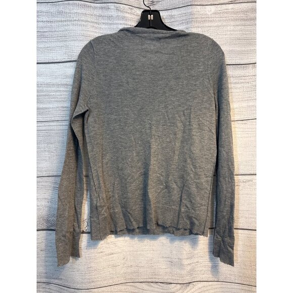 Zadig & Voltaire Grey Skull Studded Long Sleeve Cashmere Sweater Size S - Picture 4 of 5